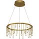 Lucerna LED 13.75 inch Stainless Steel Gold Chandelier Ceiling Light