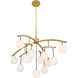 Curven 13 Light 42 inch Legacy Brass Chandelier Ceiling Light