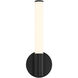 Connor LED 5 inch Matte Black Vanity Light Wall Light