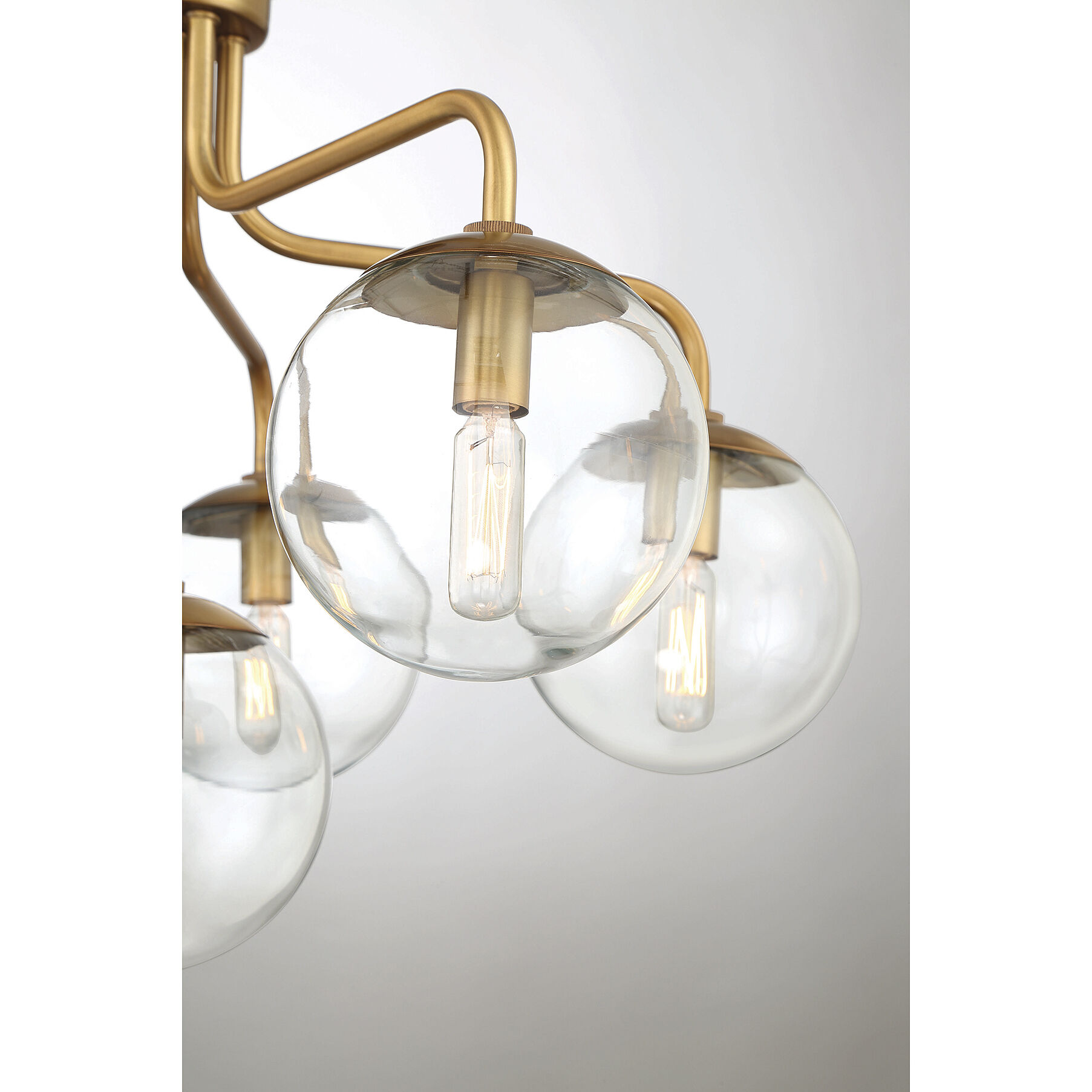 Marco 6 Light 24 inch Warm Brass Semi-Flush Ceiling Light, Essentials