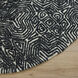 Mitra Black/White Rug in 7 Round