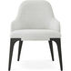 Rome Nera Dining Chair, Wooden, Upholstered