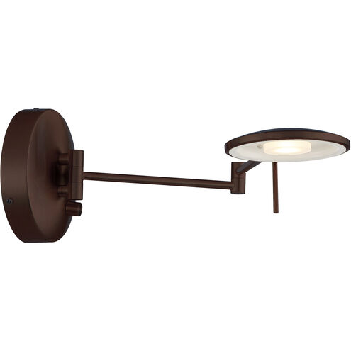 Dessau Turbo 1 Light 6 inch Bronze Swing Arm Wall Sconce Wall Light