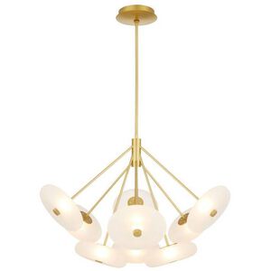Helios 9 Light 41 inch Antique Brass Chandelier Ceiling Light