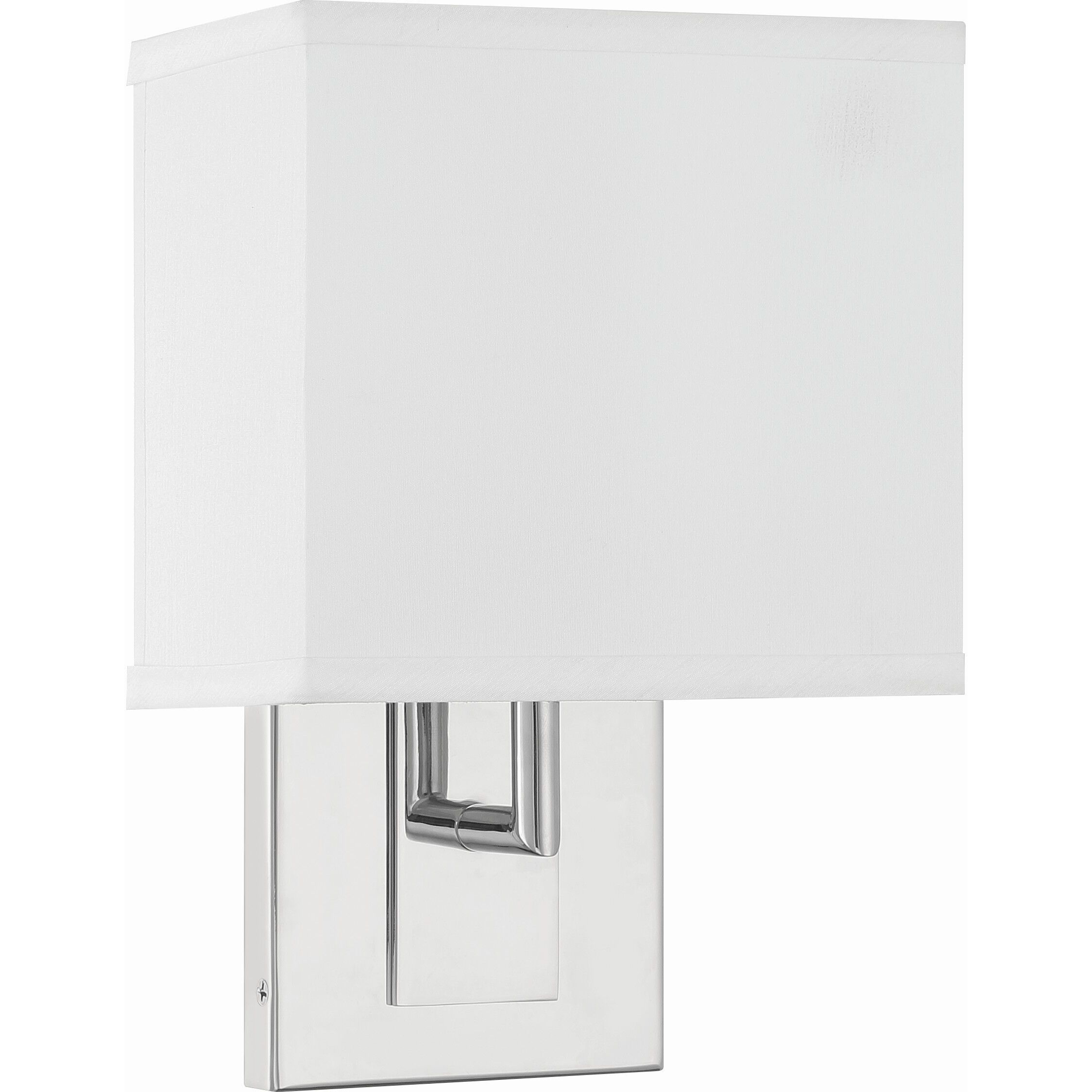Brent Bath Sconce Wall Light in Polished Nickel