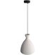 Aethera Pendant Ceiling Light in White Sandstone Cement
