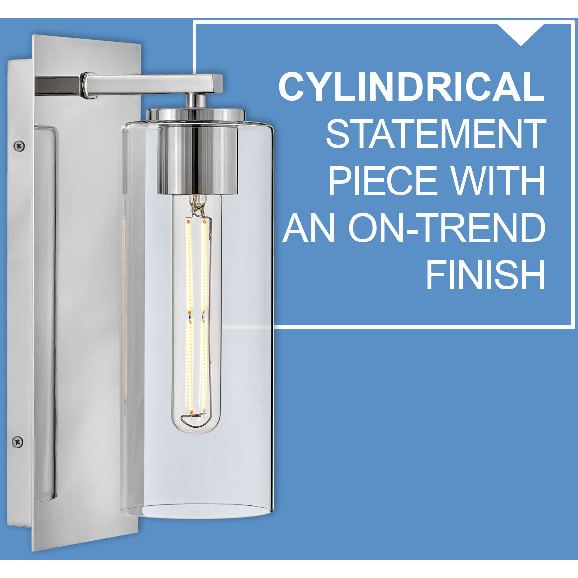 Lane LED 5 inch Polished Nickel Sconce Wall Light