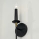 Amara 1 Light 5 inch Matte Black with Brass Sconce Wall Light