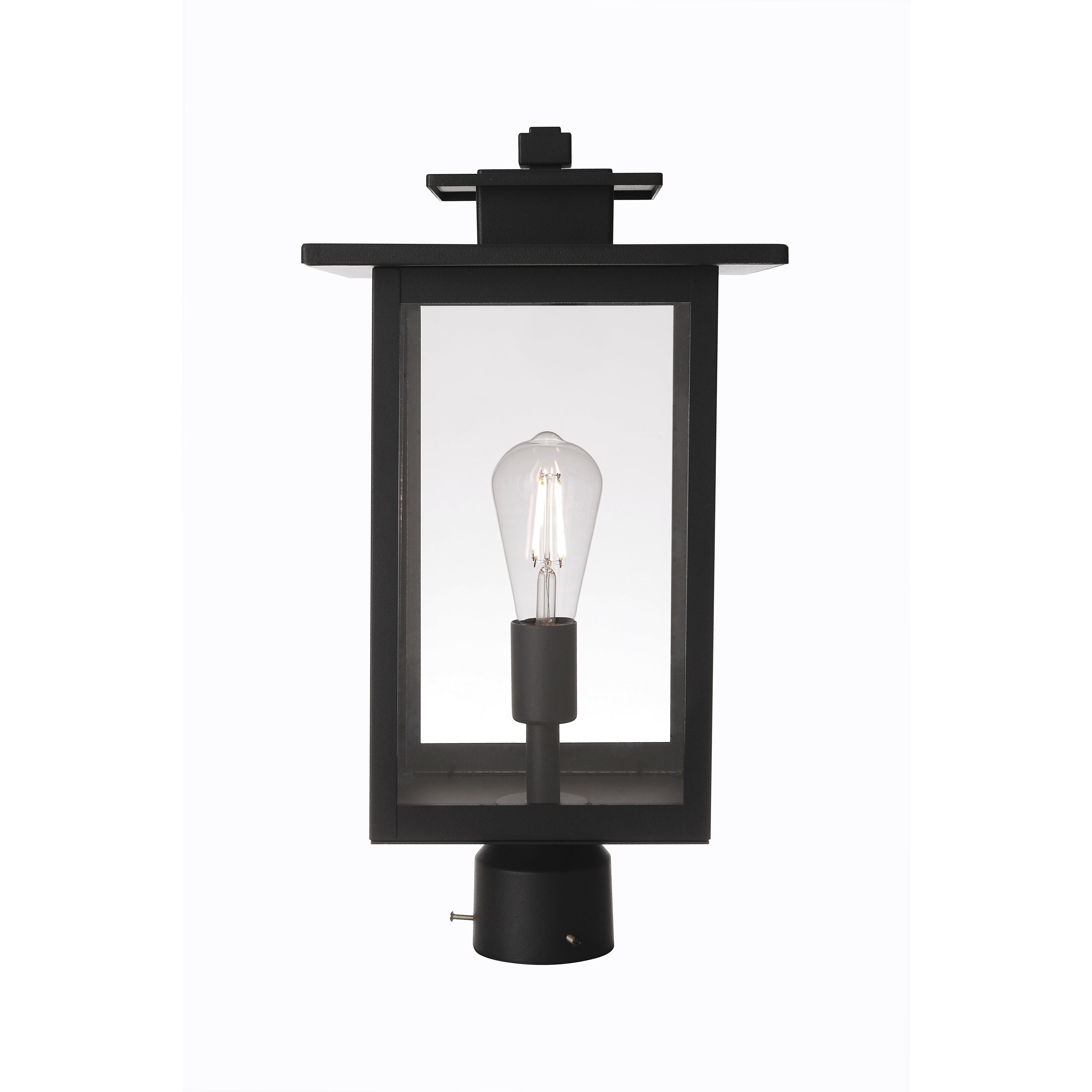 Rock Creek 1 Light 19.25 inch Textured Black Outdoor Post Mount