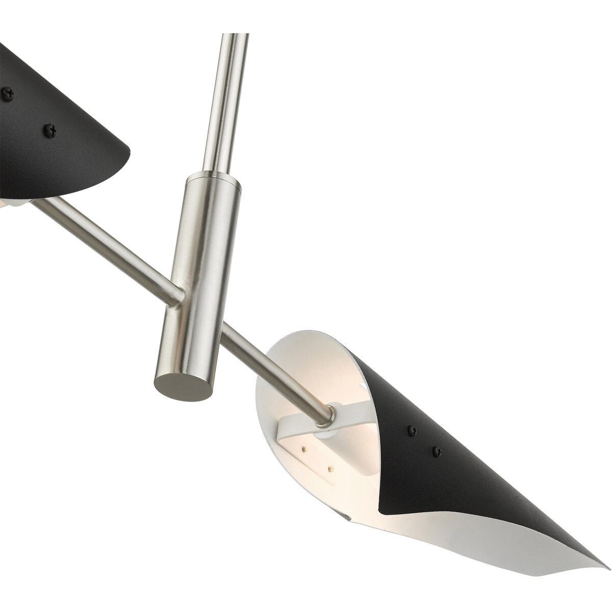 Capistrano 2 Light 38 inch Brushed Nickel Linear Chandelier Ceiling Light