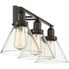 Drake 3 Light 28.5 inch English Bronze Bathroom Vanity Light Wall Light, Essentials