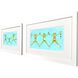 Summer Splash Blue and Green and Multi Framed Art, Propac