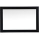 Aqua 36 X 24 inch Black Vanity Mirror