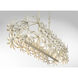 Flower Child 6 Light 38.5 inch Ambry Gold Island Light Ceiling Light