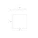 Pi 1 Light 30 inch Satin White Surface Mount Ceiling Light in 3000K