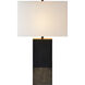 Broma 30 inch 100 watt Brown and Matte Black Table Lamp Portable Light