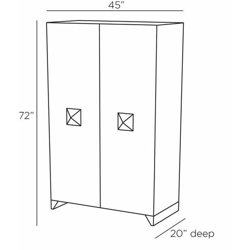 Bella 45 inch Charcoal Cabinet