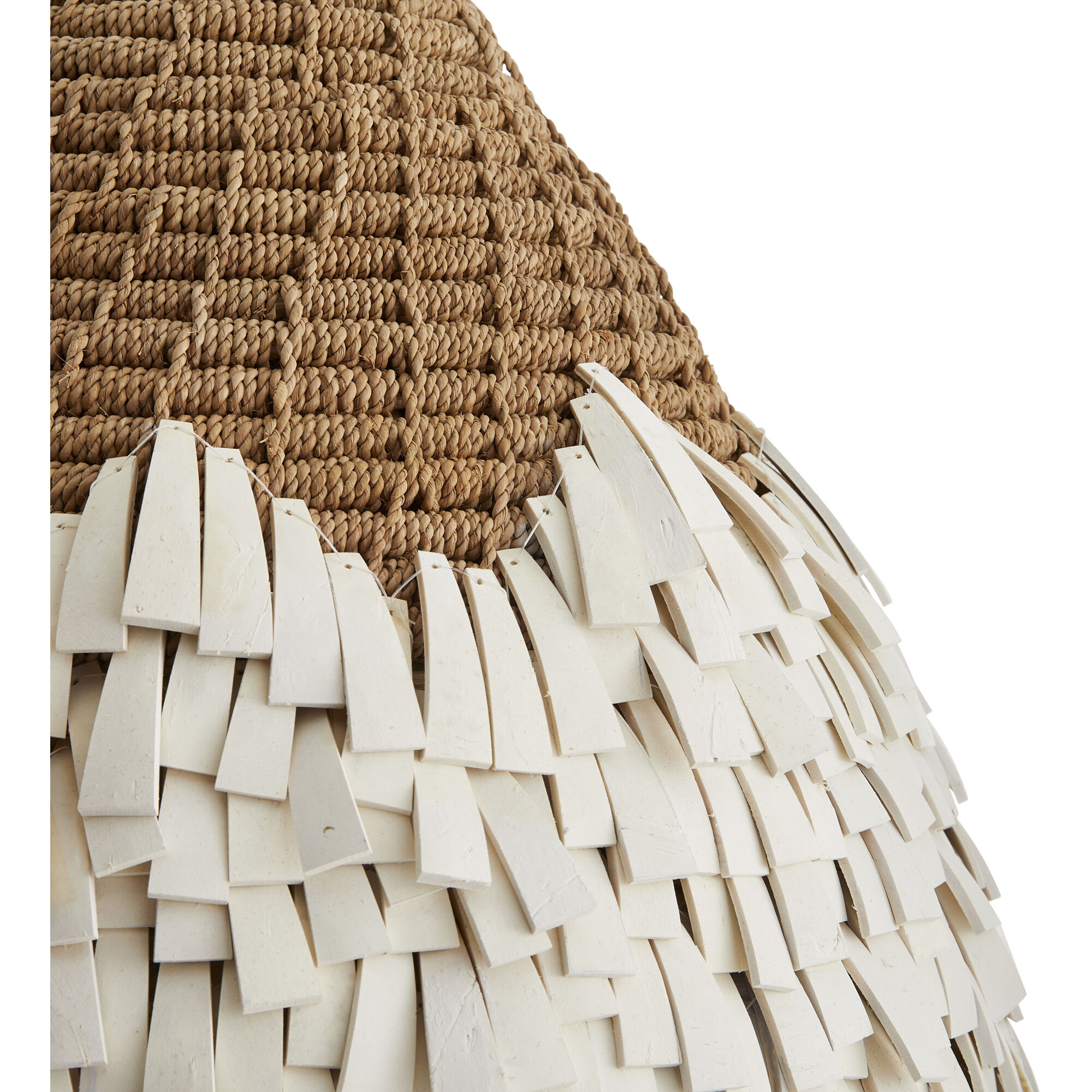 Orla 1 Light 18 inch Natural and Antique Brass Pendant Ceiling Light