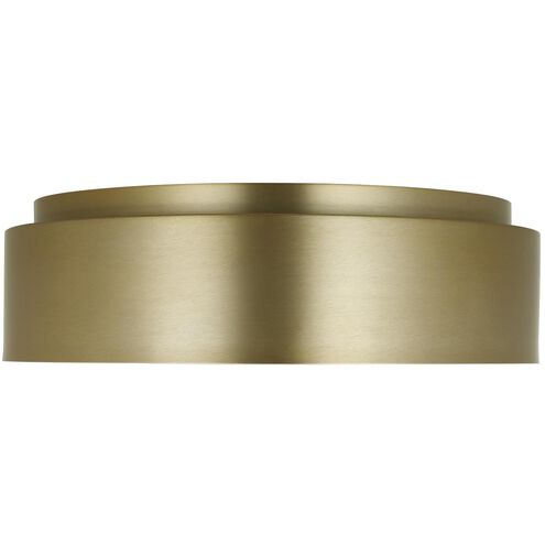 Drew & Jonathan Dartmore 3 Light 18 inch Satin Brass Flush Mount Ceiling Light, Large