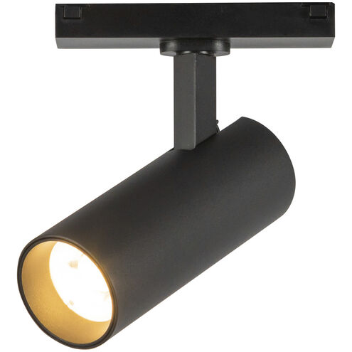 Paolo 48V DC Black Trilo Track Directional Light Ceiling Light in Black Baffle