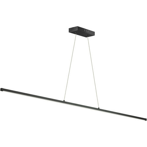 Array LED 48 inch Matte Black Horizontal Pendant Ceiling Light