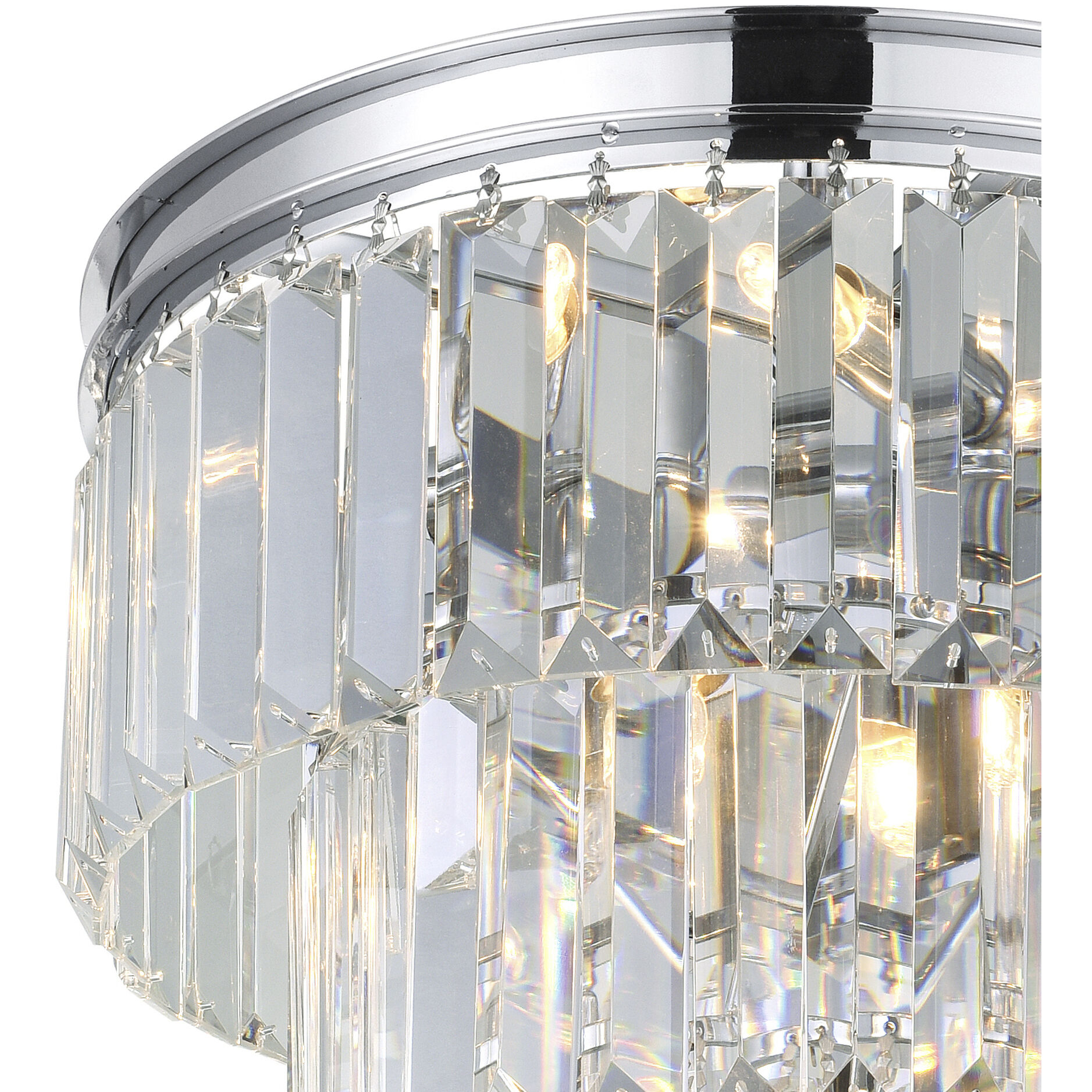 Weiss 8 Light 12 inch Chrome Flush Mount Ceiling Light