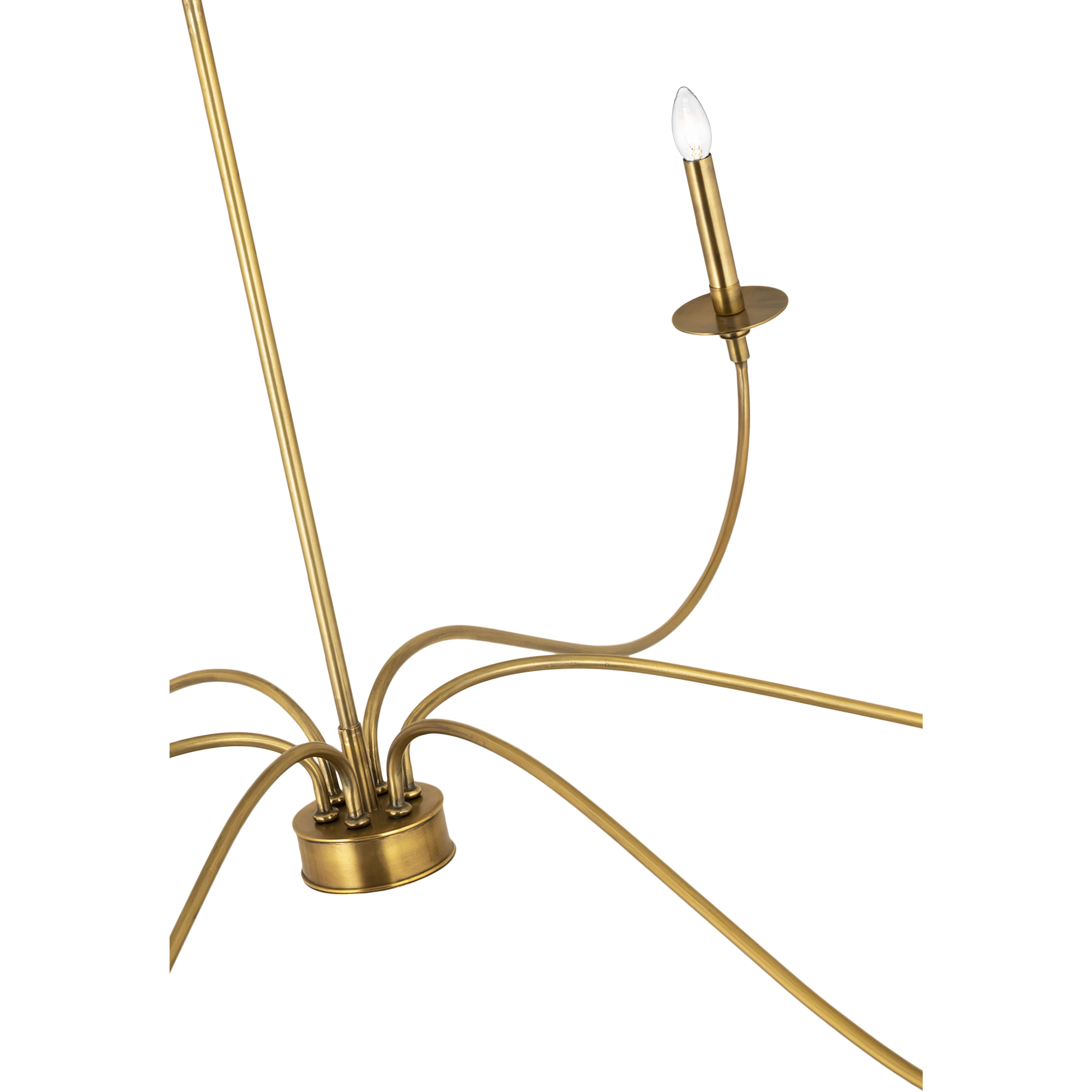 Arrington 6 Light 63 inch Rubbed Brass Chandelier Ceiling Light