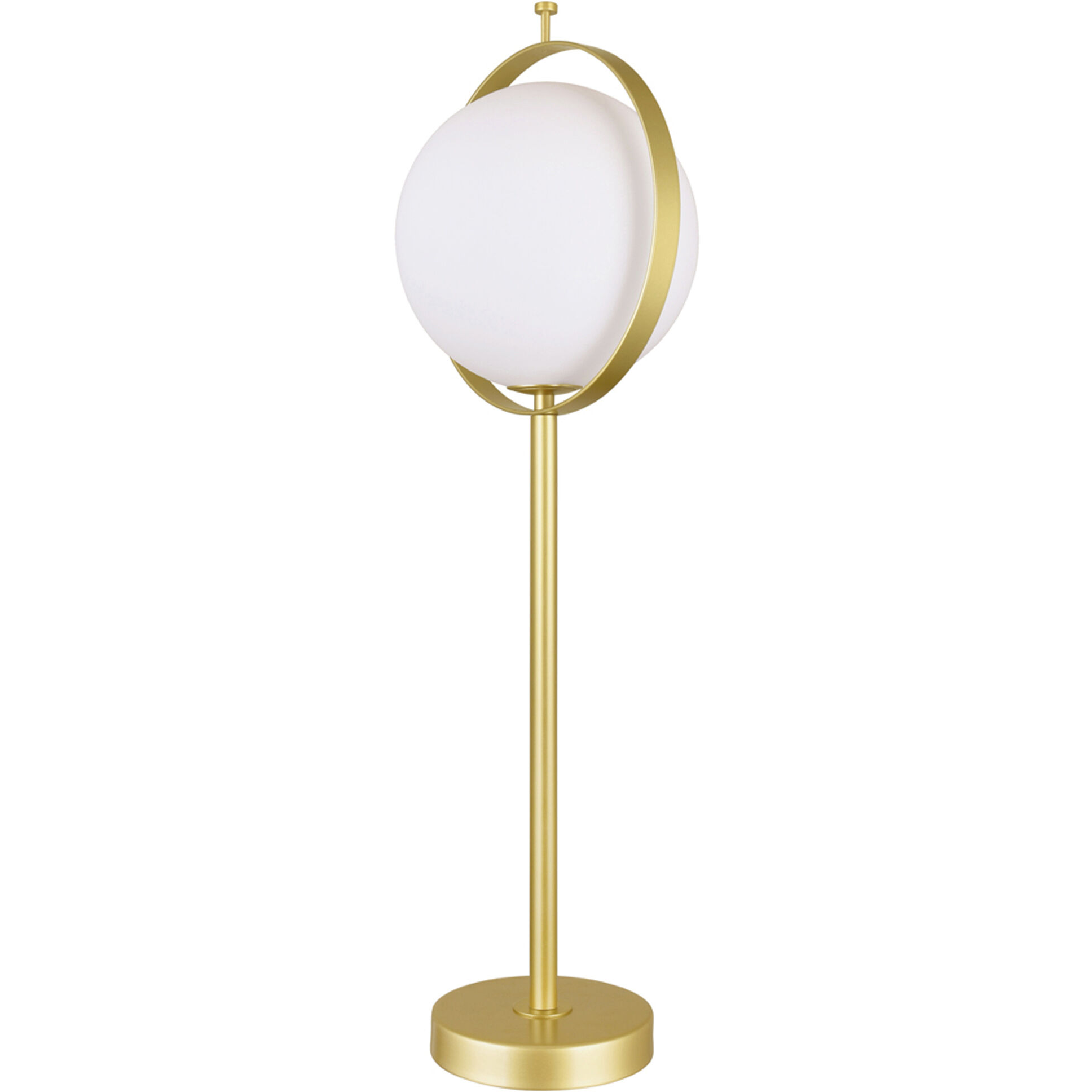 Da Vinci 25 inch 7.00 watt Brass Table Lamp Portable Light