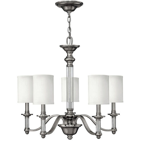 Sussex 5 Light 26 inch Brushed Nickel Indoor Chandelier Ceiling Light