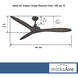 Vapor 60 inch Coal with Toned Koa Blades Ceiling Fan in Coal/Toned Koa