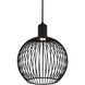 Orland Family 12 inch Matte Black Pendant Ceiling Light in 12" D x 12" W x 15.25" H, EVOLV
