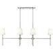 Adorra 6 Light 48 inch Polished Nickel Chandelier Ceiling Light