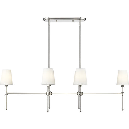 Adorra 6 Light 48 inch Polished Nickel Chandelier Ceiling Light