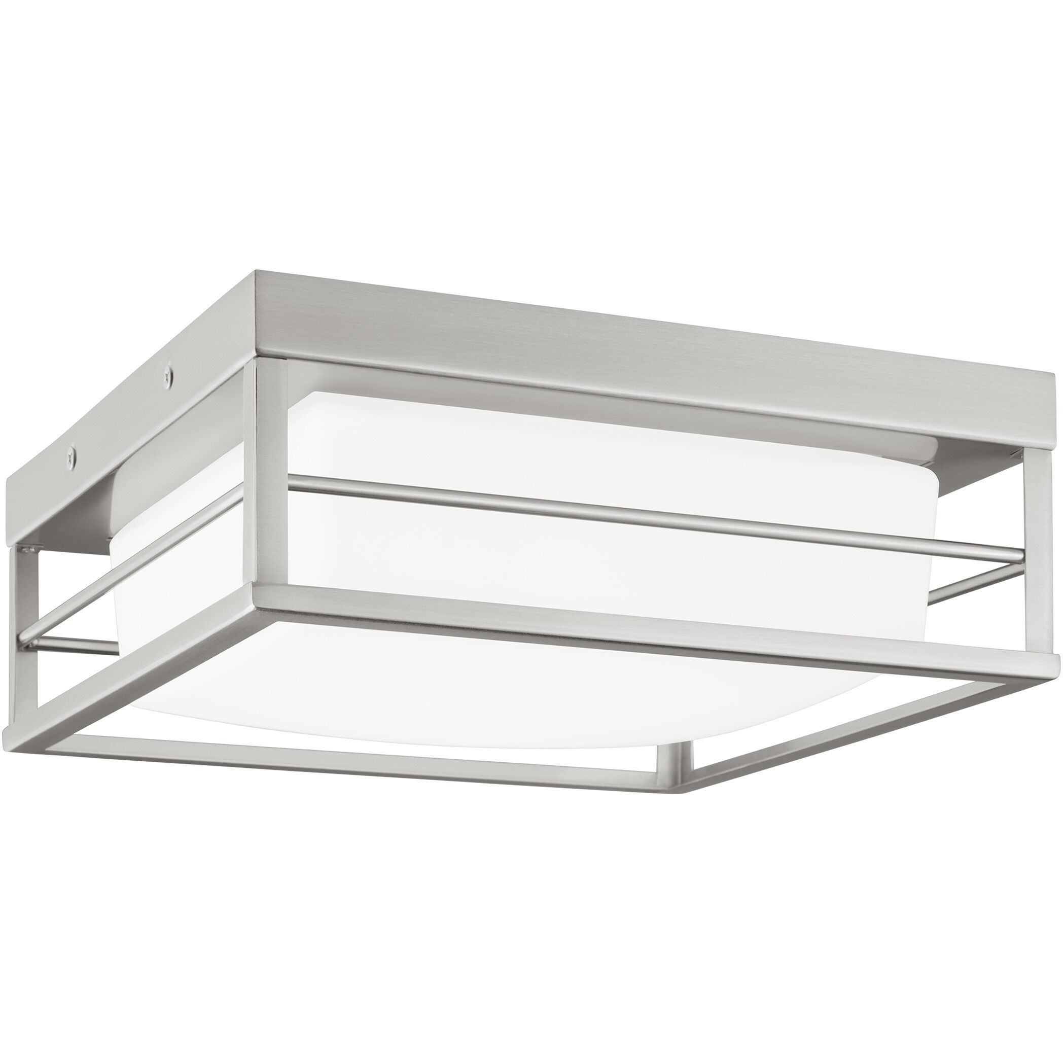 Dearborn LED 10 inch Brushed Nickel Ceiling Flush Mount Ceiling Light