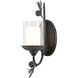 Ponderosa Ridge 1 Light 5 inch Weathered Spruce/Silver Highlights Wall Sconce Wall Light