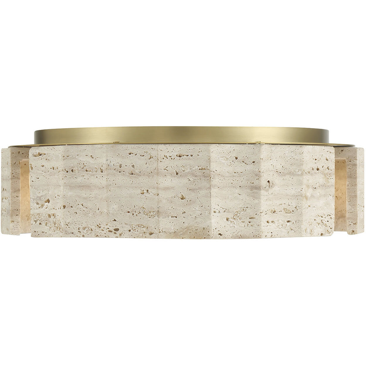 Roslington LED 17.5 inch Gold Flush Mount Ceiling Light