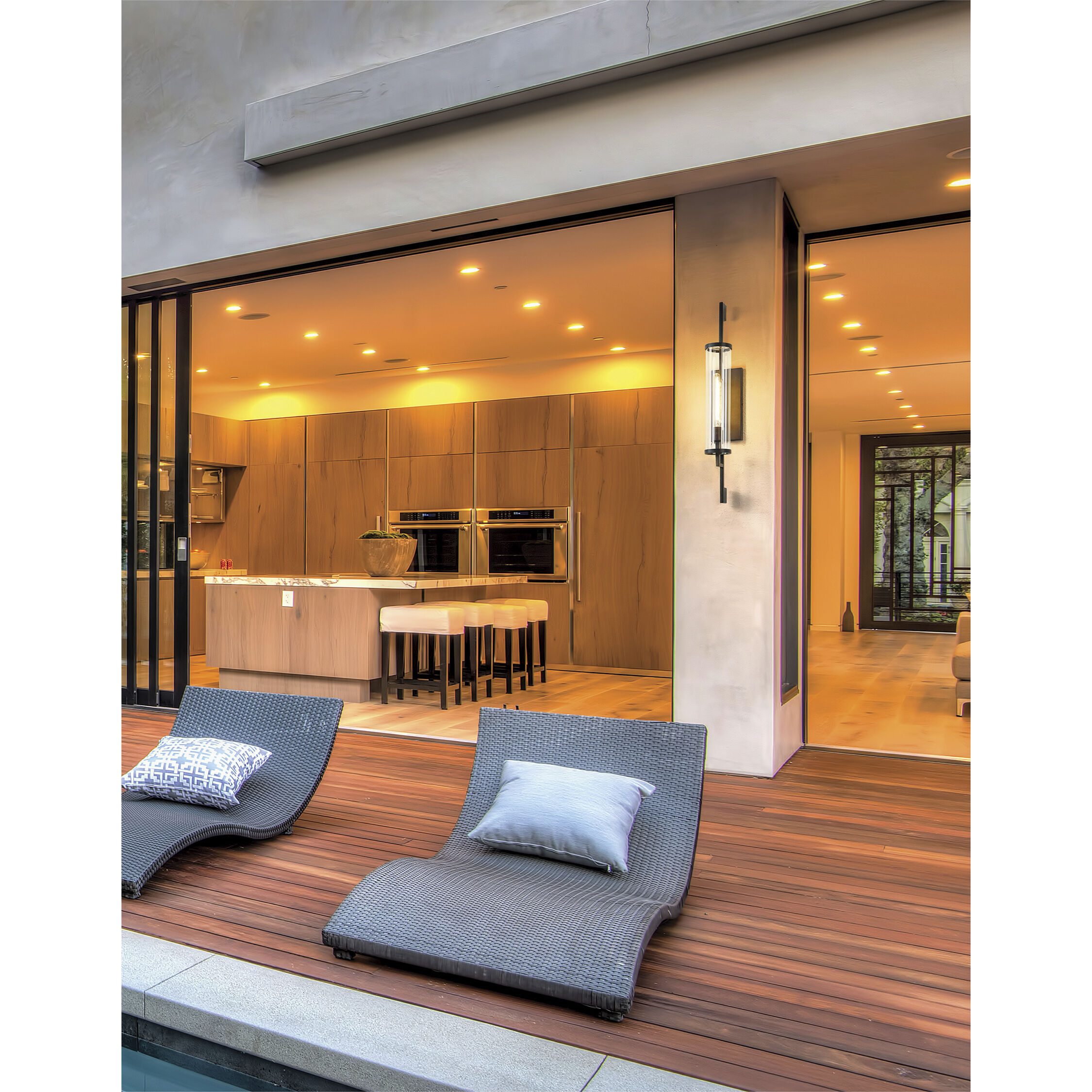 Park Slope 1 Light 32 inch Forged Iron Outdoor Wall Sconce