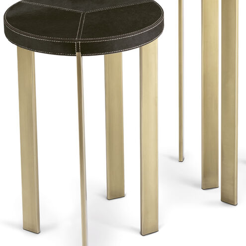 Andres 24 X 12.5 inch Brass Side Table, Mixer Table