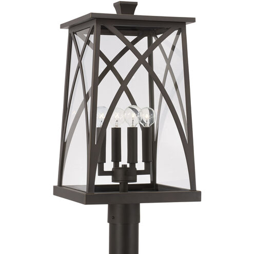 Marshall 4 Light 22 inch Oiled Bronze Outdoor Post Lantern