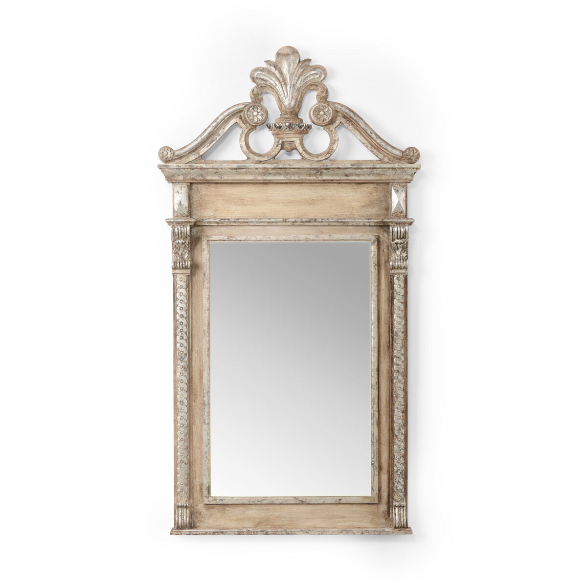 Chelsea House 60 X 32 inch Old World Silver/Antique Wall Mirror