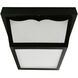 Ocfw Series LED 9.75 inch Black Outdoor LED Flush