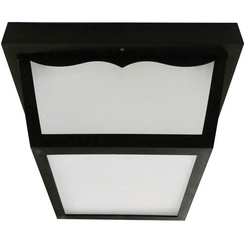 Ocfw Series LED 9.75 inch Black Outdoor LED Flush