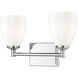 Oren 2 Light 16 inch Chrome Bath Vanity Light Wall Light