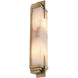 Harman Wall Lamp Wall Light in Antique Brass with Alabaster