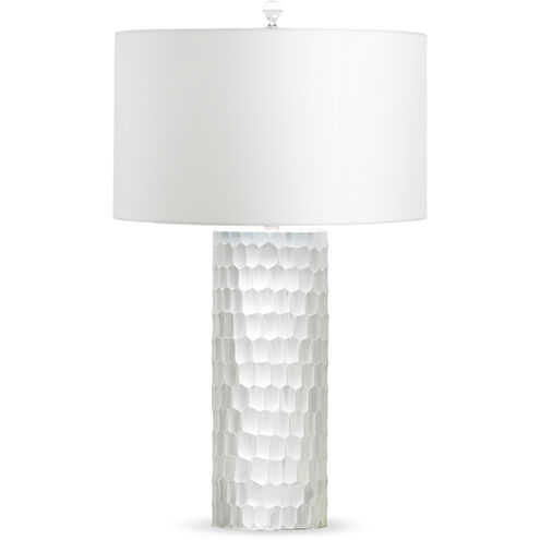 Cassis 26.75 inch 150.00 watt Hand-Etched, Off-White Table Lamp Portable Light