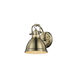 Duncan 1 Light 8 inch Aged Brass Bath Vanity Wall Light