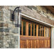 New Yorker 1 Light 14 inch Acid Dipped Black with Clear Outdoor Wall Sconce