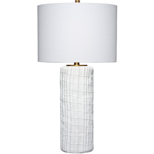 Trunk 28 inch 150 watt White Polyresin Table Lamp Portable Light