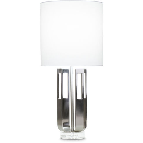 Atticus 29 inch 150.00 watt Brushed Nickel Table Lamp Portable Light in Silver