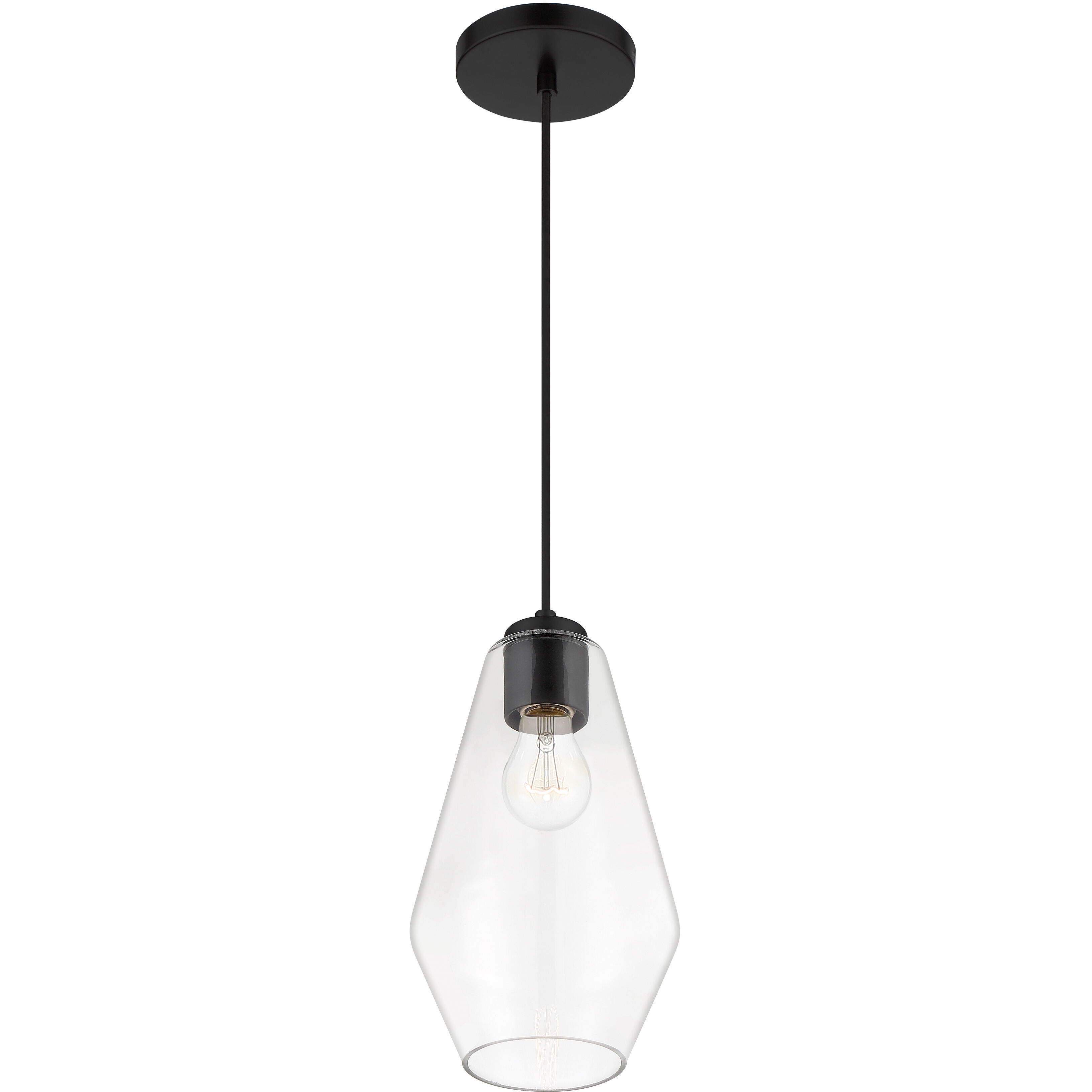 Clarity 1 Light 6.75 inch Coal Mini Pendant Ceiling Light